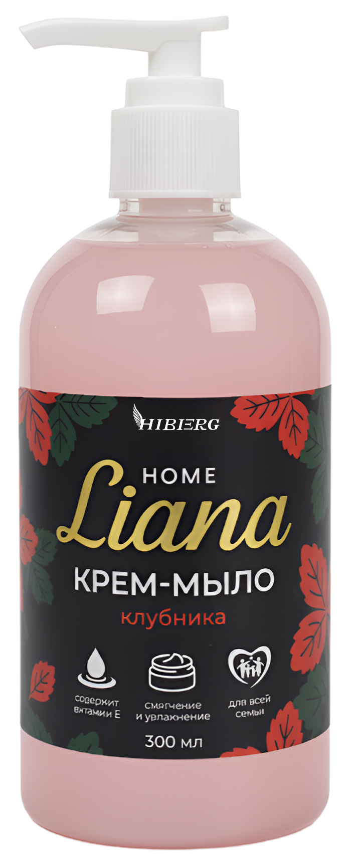 HIBERG: HOME Liana крем-мыло с ароматом Клубника 300 мл