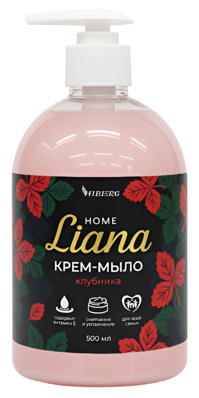 HIBERG: HOME Liana крем-мыло с ароматом Клубника 500 мл