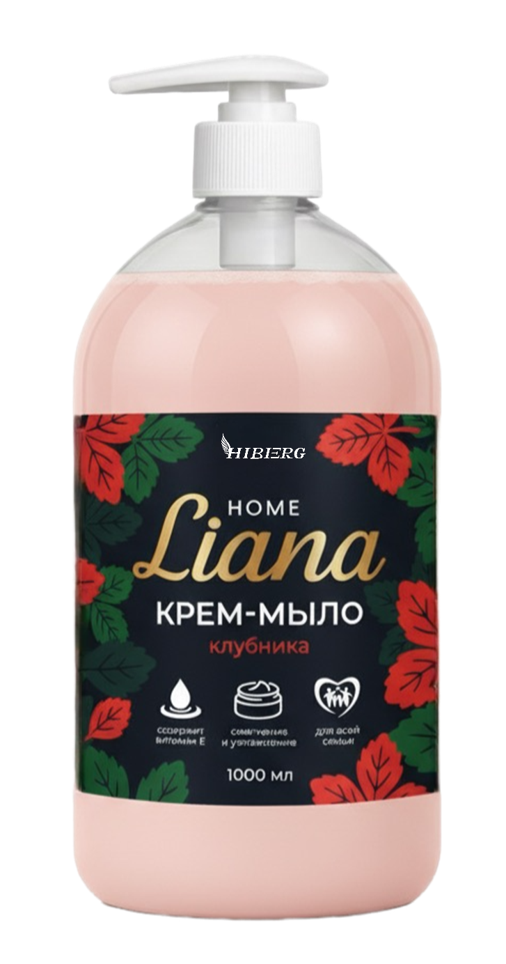 HIBERG: HOME Liana крем-мыло с ароматом Клубника 1000 мл