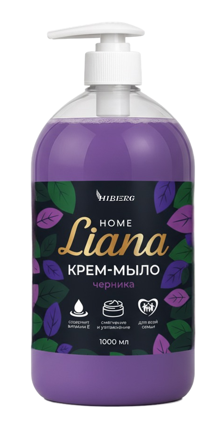 HIBERG: HOME Liana крем-мыло с ароматом Черника 1000 мл